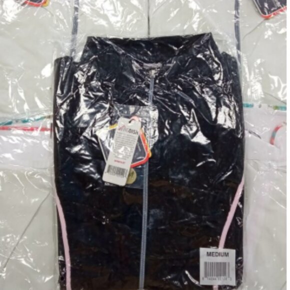 NWT Swing Dish Rosa Black & Pink Signature Jacket multiple sizes M L XL - Picture 2 of 2